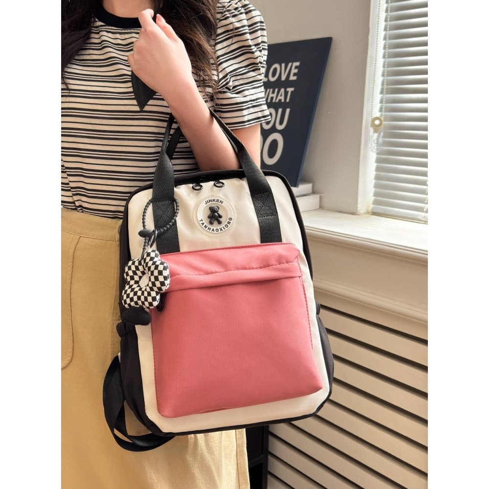 Bolsa de trabalho escolar portátil para crianças, de boa qualidade, Harajuku, versão coreana, à prova d'água, bolsa de o