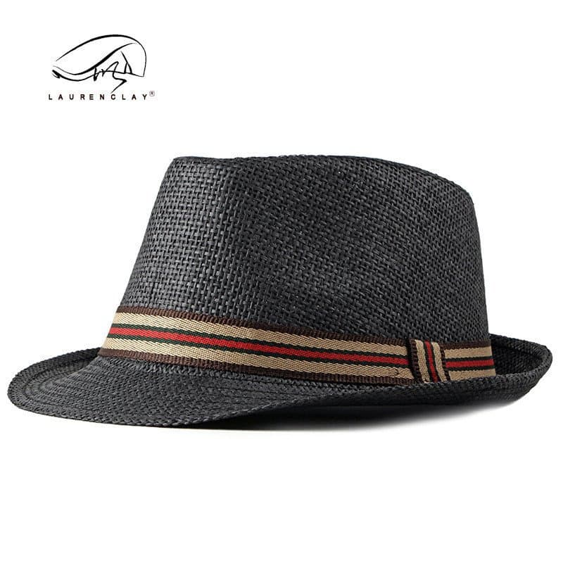 Chapéu de praia feminino para primavera e verão, chapéu jazz britânico e europeu, chapéu de palha masculino, fedora pequ