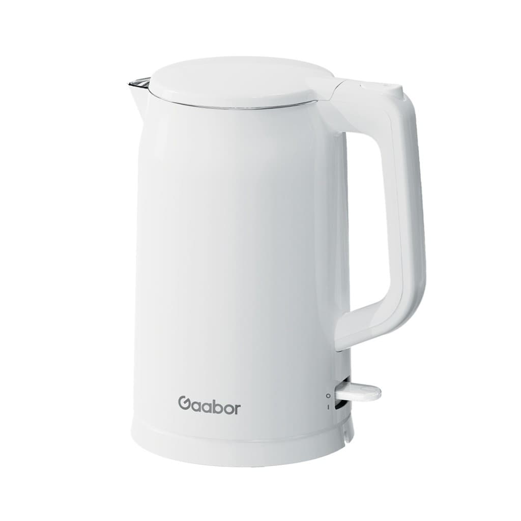Gaabor Chaleira Elétrica 1,7L com Parede Dupla em Aço Inoxidável Resistente ao Calor - EK20M-WH01A