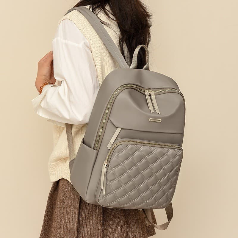 Bolsa mochila feminina Portátil da moda de Poliéster à prova d'água(018)