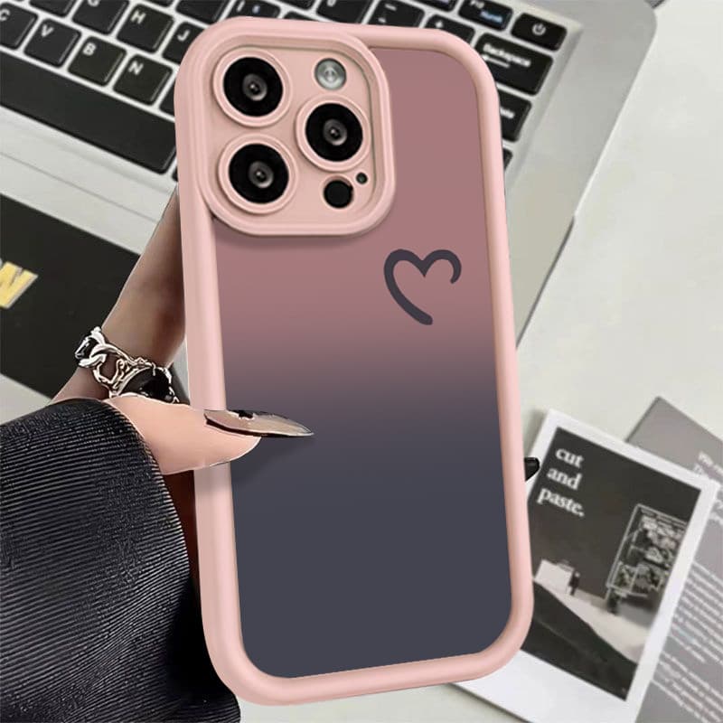 capa Anti-Queda De Silicone Simples E Elegante Adequada Para iPhone 11 12 13 14 15 16 17 Pro Max À Prova D'água De Choqu