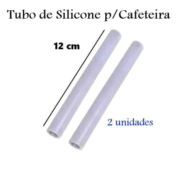 2 Tubos Mangueira de de Silicone para Cafeteira 12 cm