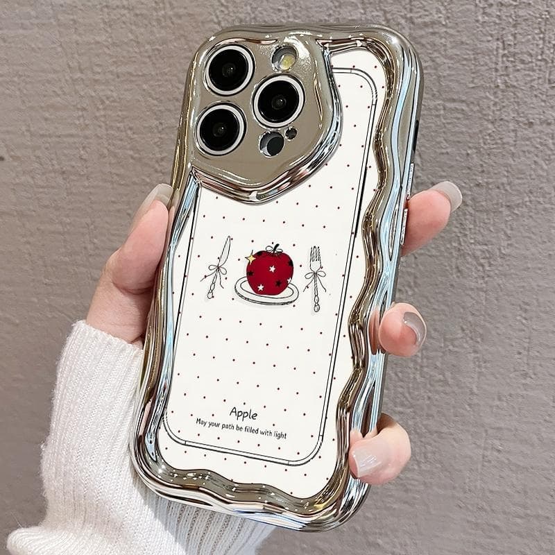 Capa iPhone para 15  Capa de proteção durável estilo novo e elegante com acabamento brilhante design inovador