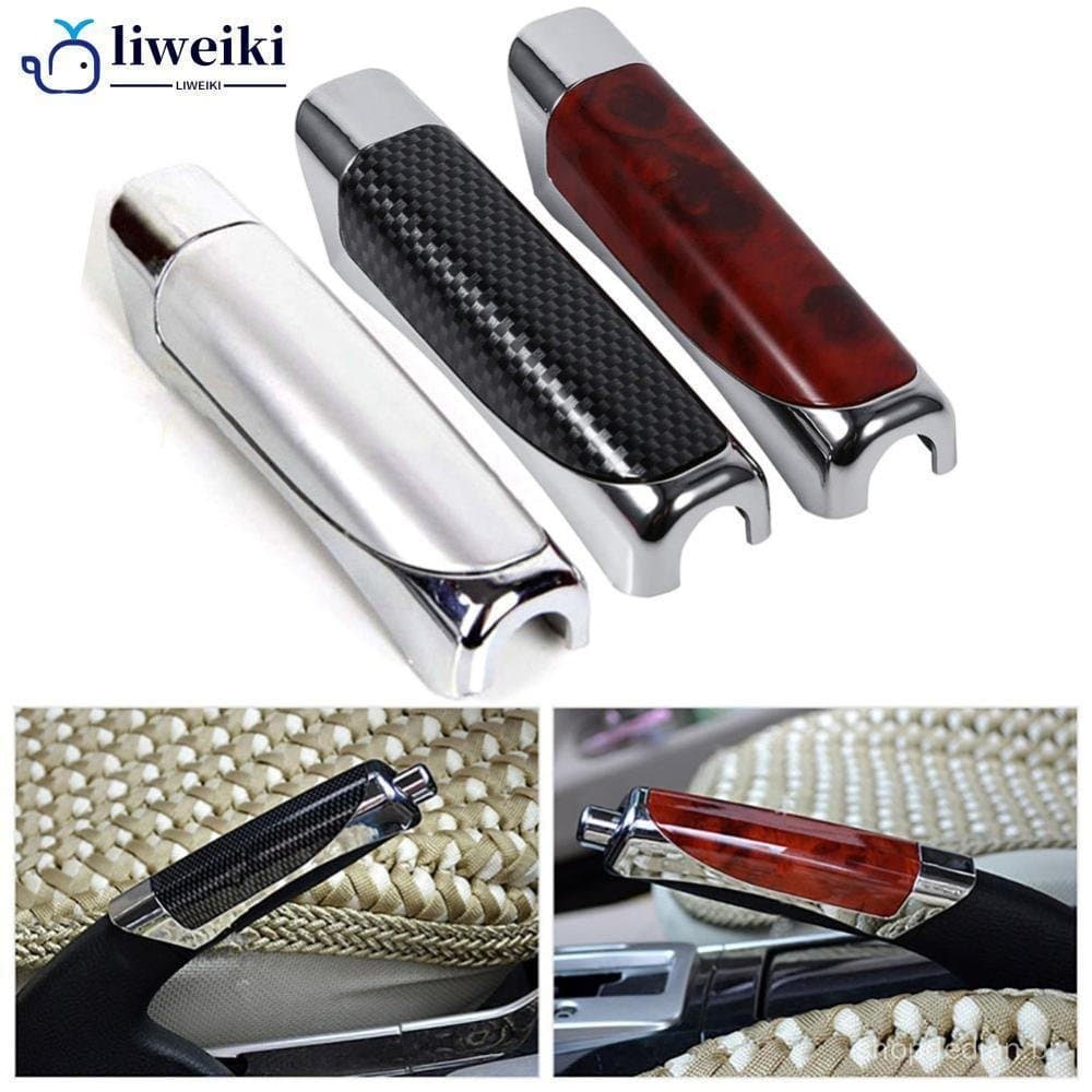 LIWEIKI Universal Freio De Mão Do Carro Estilo Fibra Carbono Protetor Decoração Capa SUV Acessório Q1Y8