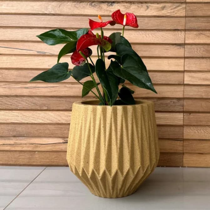 Vaso para decoração e plantas - polietileno vasos polietileno de plantas ORIGAMI M