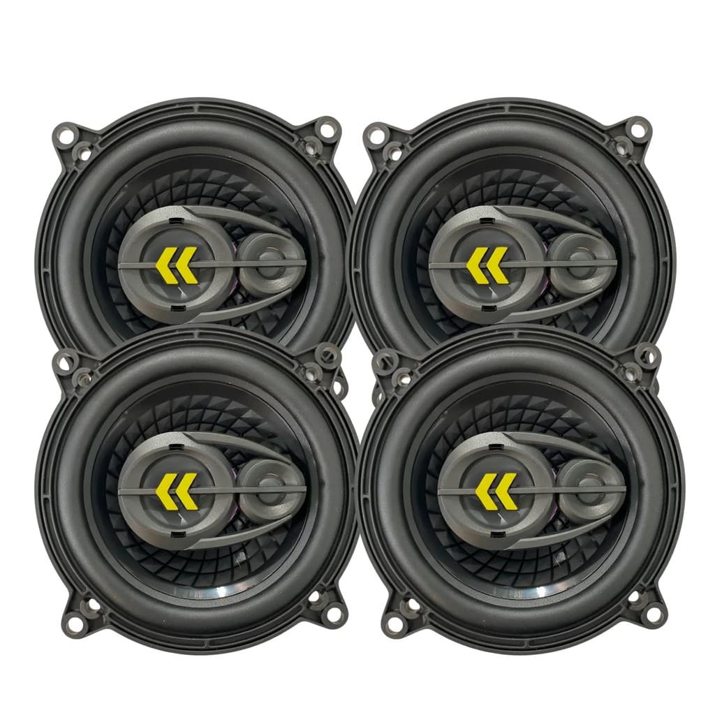 Kit 4 Alto Falante Bravox Revo 4 Polegadas Triaxial 220 Wrms Auto Boca