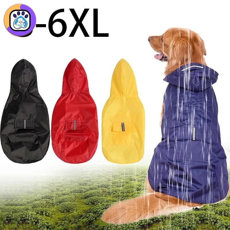 (Itens Com Desconto) Capa De Chuva Para Cães 4 Cores S-6XL Cão Grande , Pequeno , Pode Ser Usado , material Impermeável