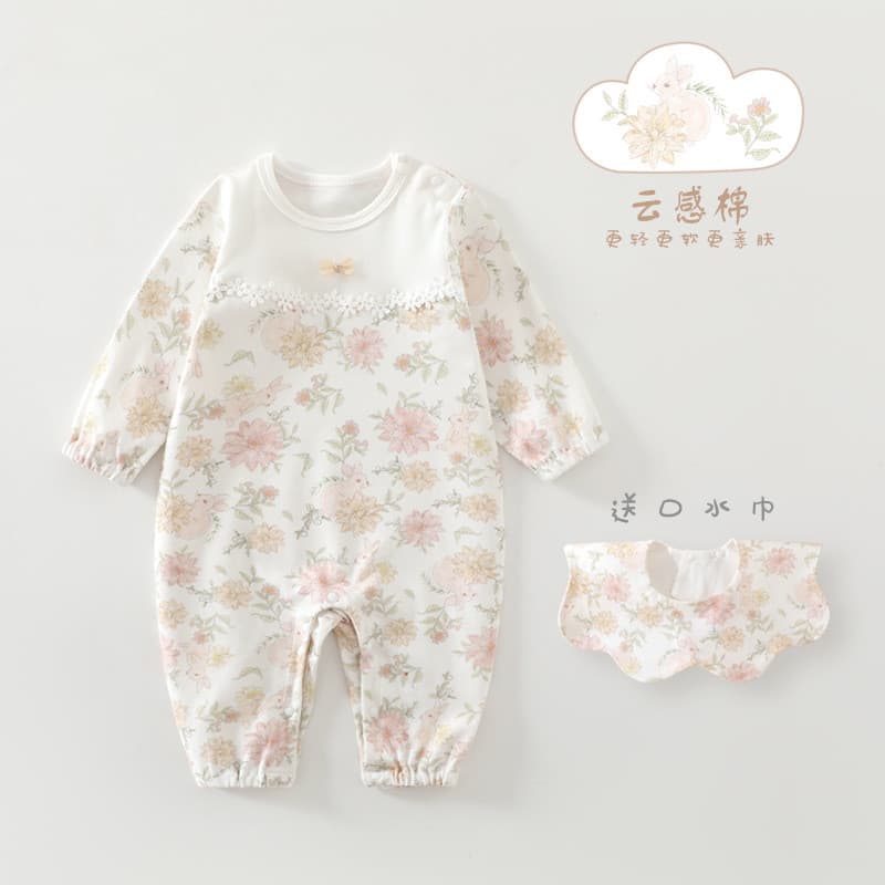 Macacão de bebê menina macacão de bebê menina primavera roupas recém-nascidos macacão quatro estações macacão de bebê