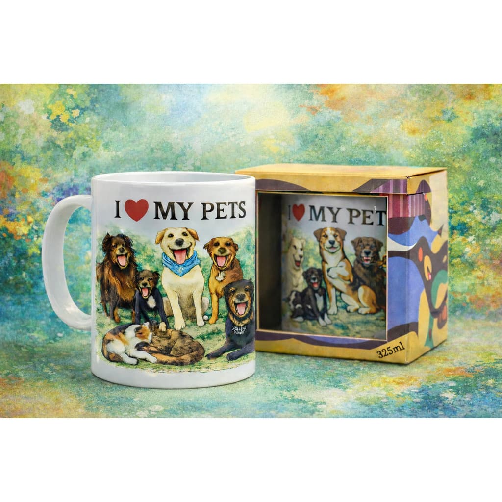 Caneca Personalizada Amo Meus Animais I Love My Pets