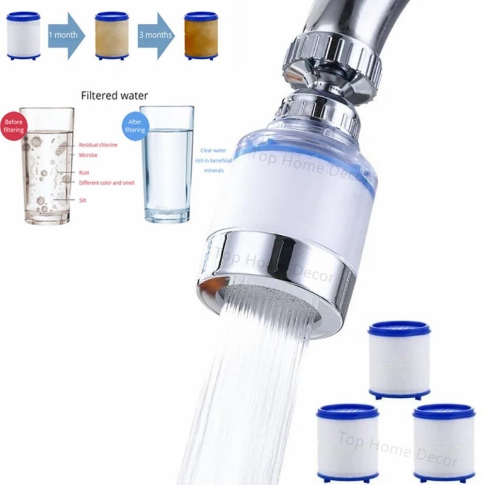 Filtro de Água para Torneira e Chuveiro – Remove Cloro/ Metais Pesados e Impurezas/ Água Mais Suave para Banho-WYL