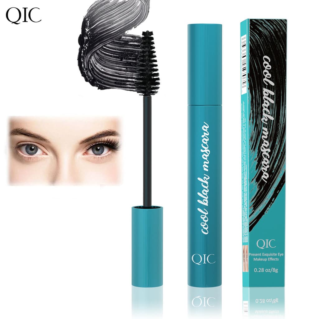 QIC Green Box Mascara Longo Groso Curling Styling Rímel sem manchas