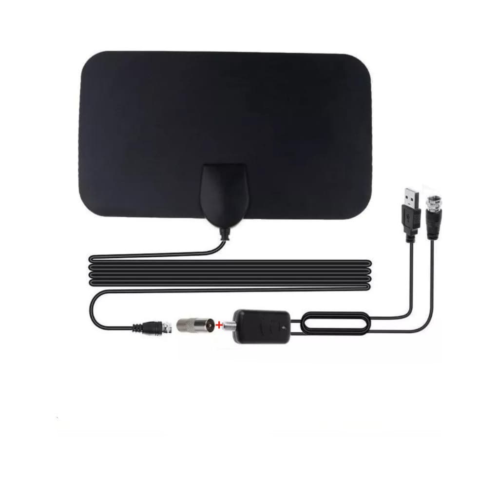 Antena Digital Interna 4k Hdtv Uhf Vhf Amplificador Sinal