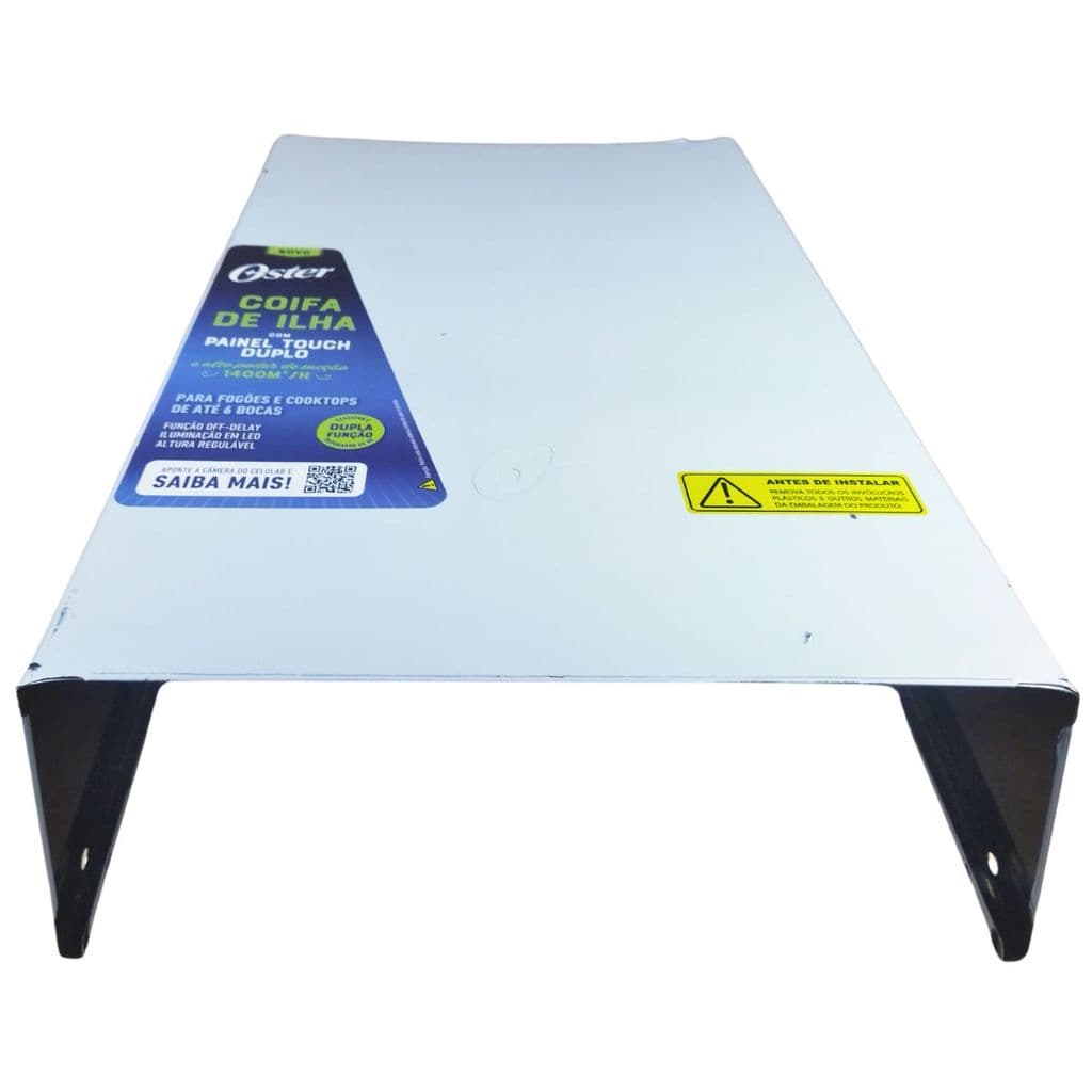Acabamento Chaminé 57cm Coifa de Ilha Oster Inox OCFA590