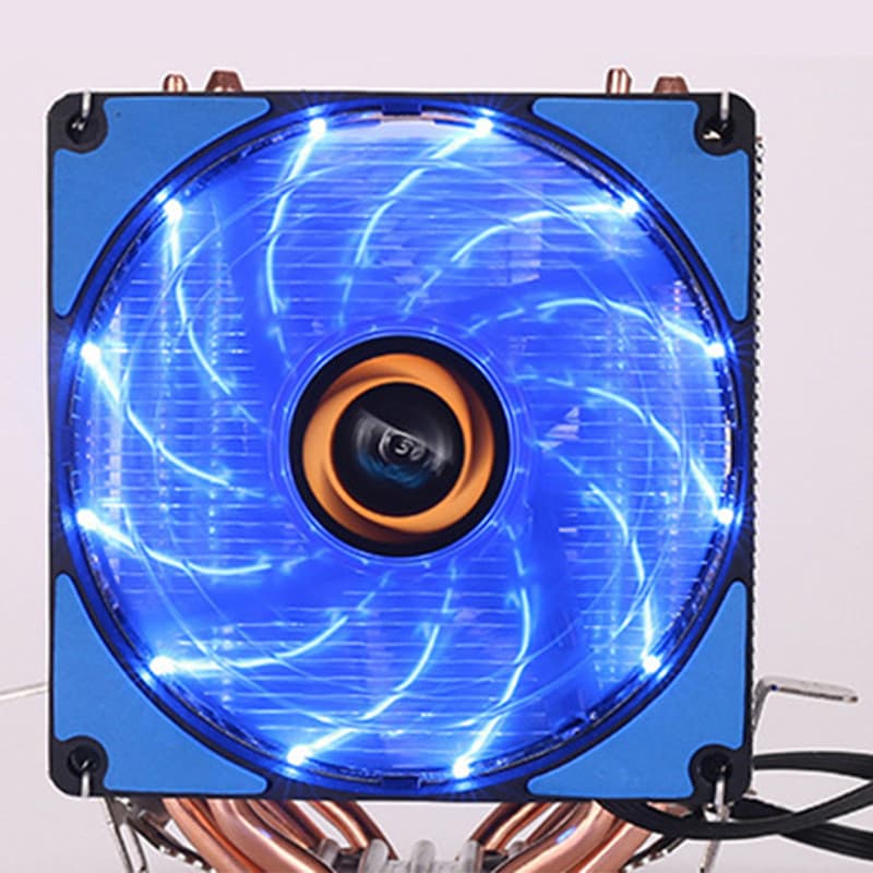 Menos 30 graus pirâmide torre de gelo A4 Multi-plataforma Universal CPU radiador 4 tubo de cobre LED ventilador de compu