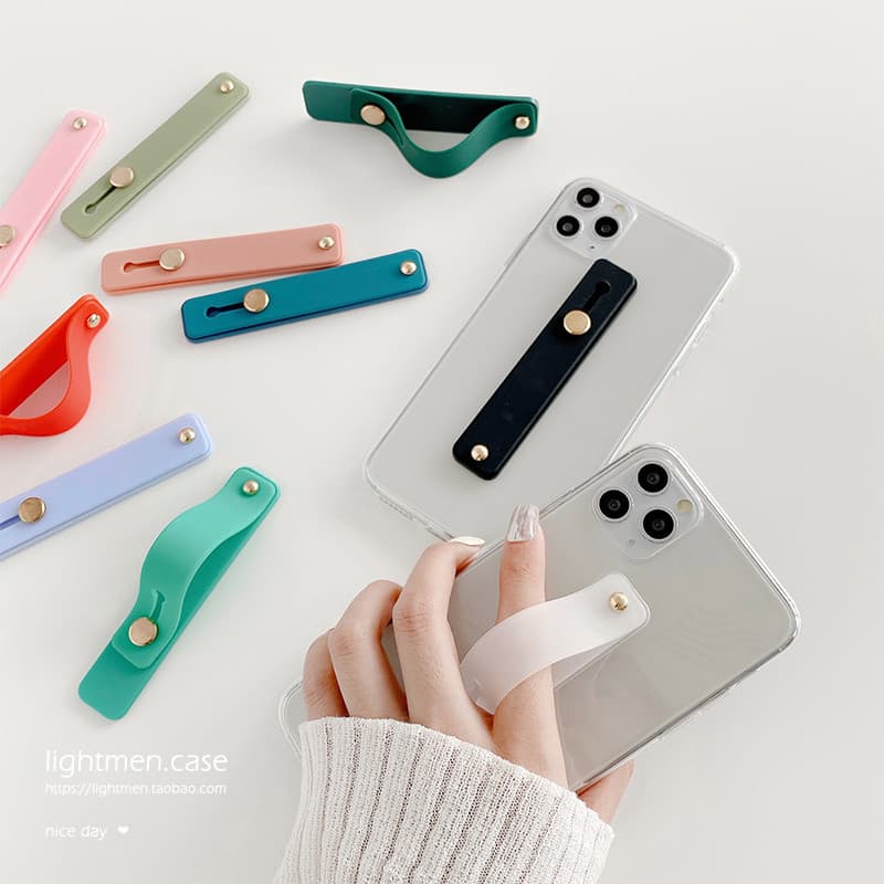 Capa de telefone Push-Pull simples para celular Acessórios antiderrapantes Suporte de fivela Fivela de anel Fivela de su