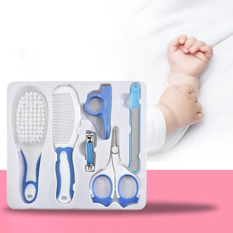 Kit 6 Peças Cuidados com Bebes Higiene Infantil Recém Nascidos(FT)