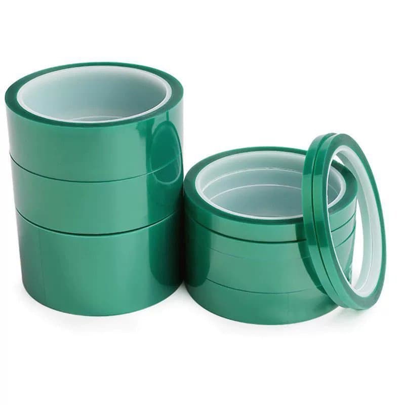 Fita PET verde de alta temperatura para placas de circuito, isolamento de pintura, película protetora de silicone para m