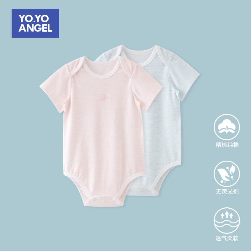 Bebê bebê macacão verão fino algodão triângulo macacão bebê de manga curta macacão roupas da criança roupas de verão