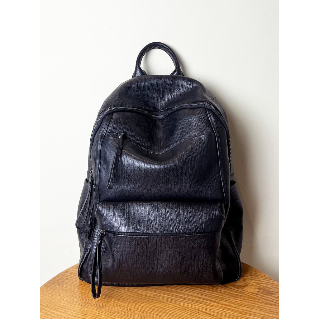 Mochila masculina de couro genuíno de grande capacidade, sensação de alta qualidade, primeira camada, mochila masculina