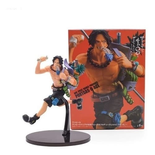 Boneco One Piece Three Brothers Portgas D.ace Pronta Entrega