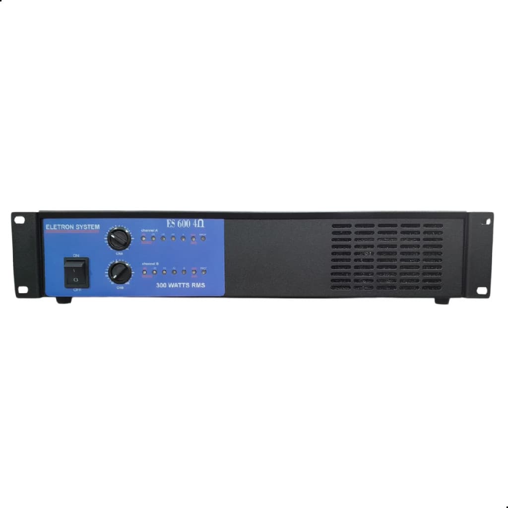 Amplificador Eletron System ES-600 300WRms 2 Canais