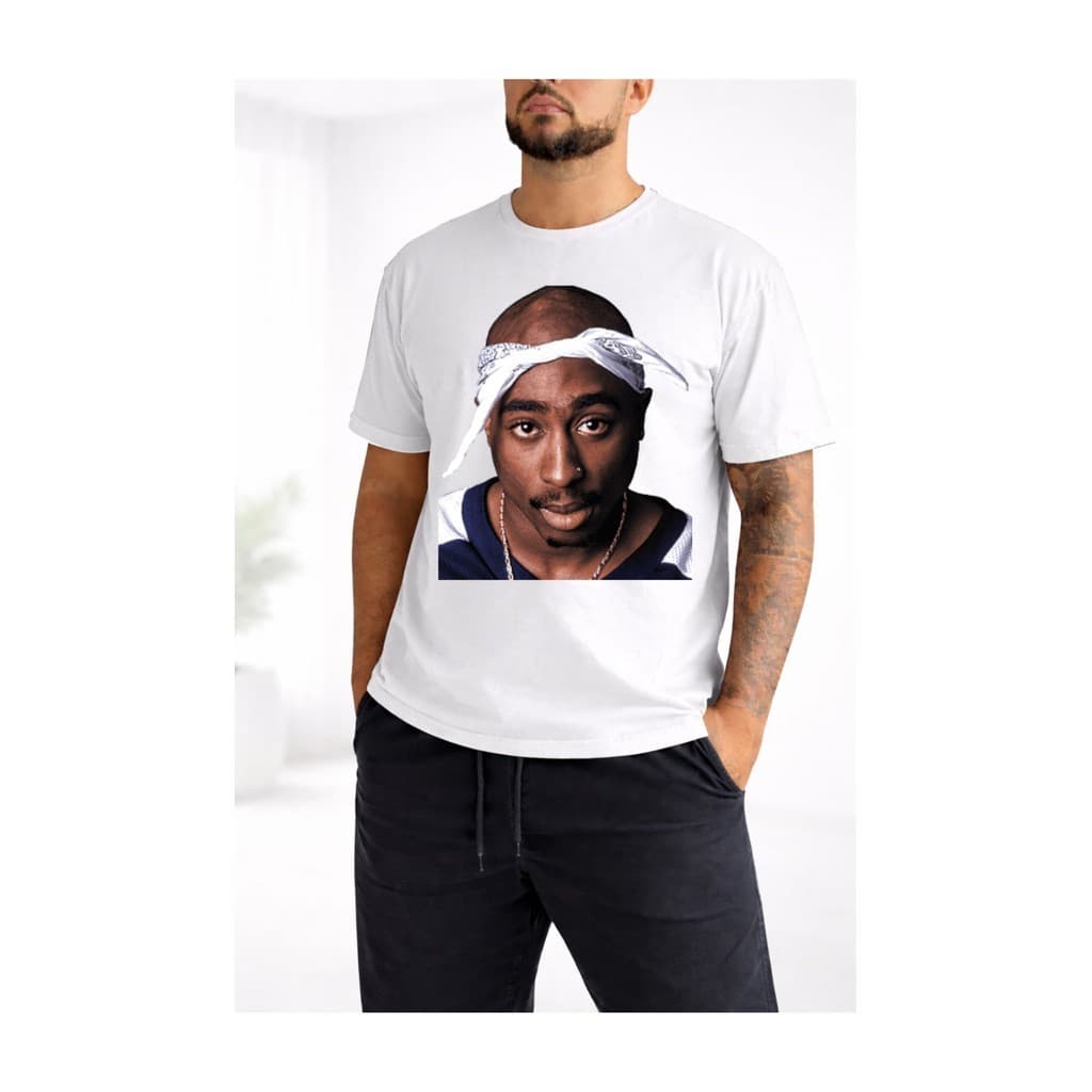 Camiseta Masculina Tupac 2Pac Rapper – Camisa Streetwear HipHop 100% Algodão Estampada