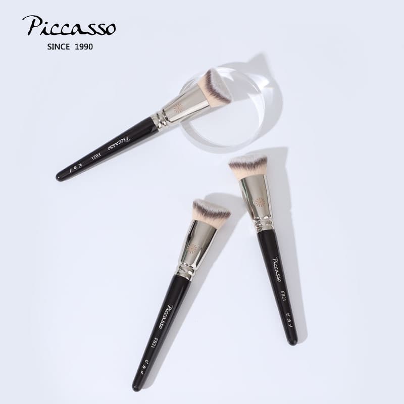 [Novo produto] Pincel de maquiagem coreano, pincel de base FB21, alfaiataria em forma de V, serviço de ajuste Natural, p