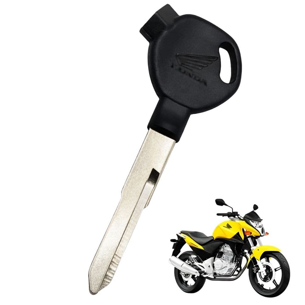 Chave Moto Honda Magnética Xre CB300 CG150 Fan Twister Titan Logotipo Gravado Na Chave