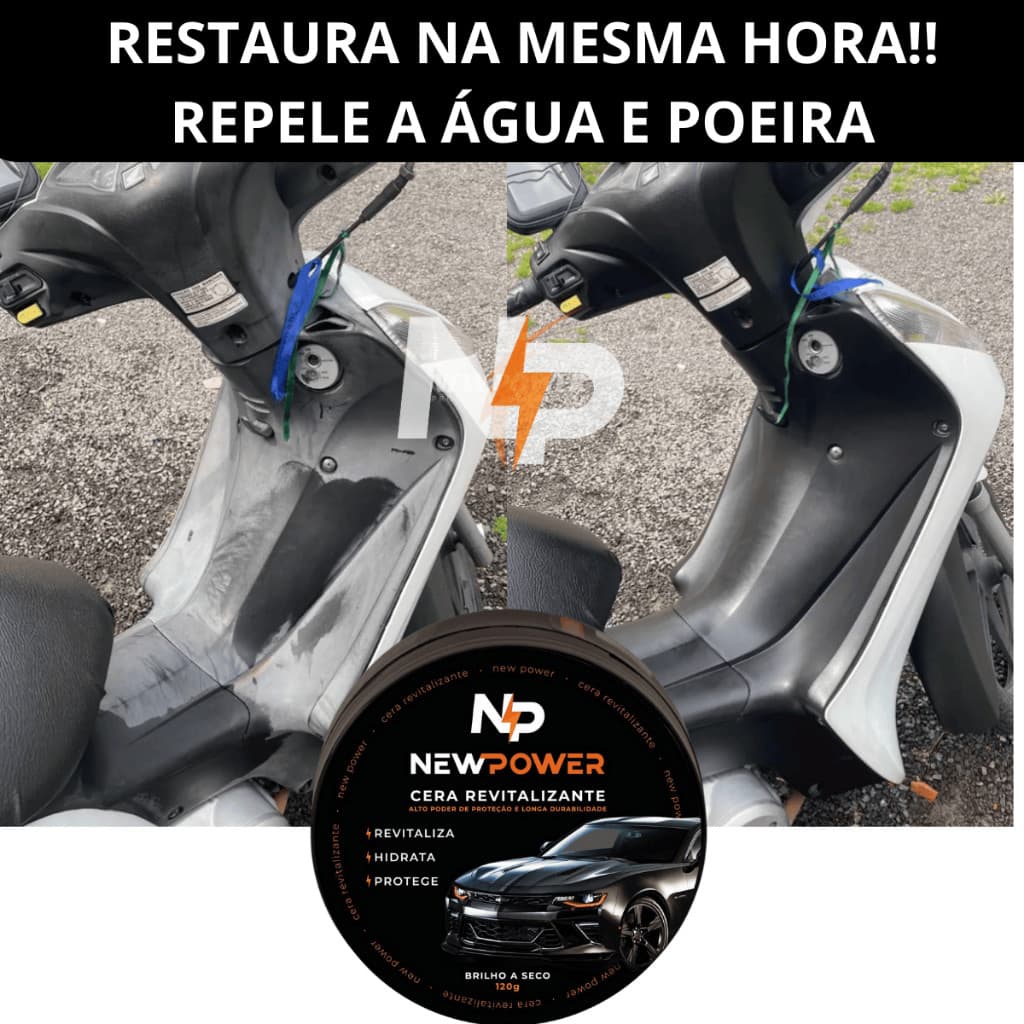Cera Revitalizadora de Plástico New Power - Produto Oficial