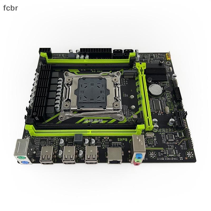 fcbr X99-P4 2011-3 Conjunto De Placa-Mãe Kit Desktop Servidor ECC DDR4 X99 2660V3 2680V4 Memória NVME M . 2 SATA