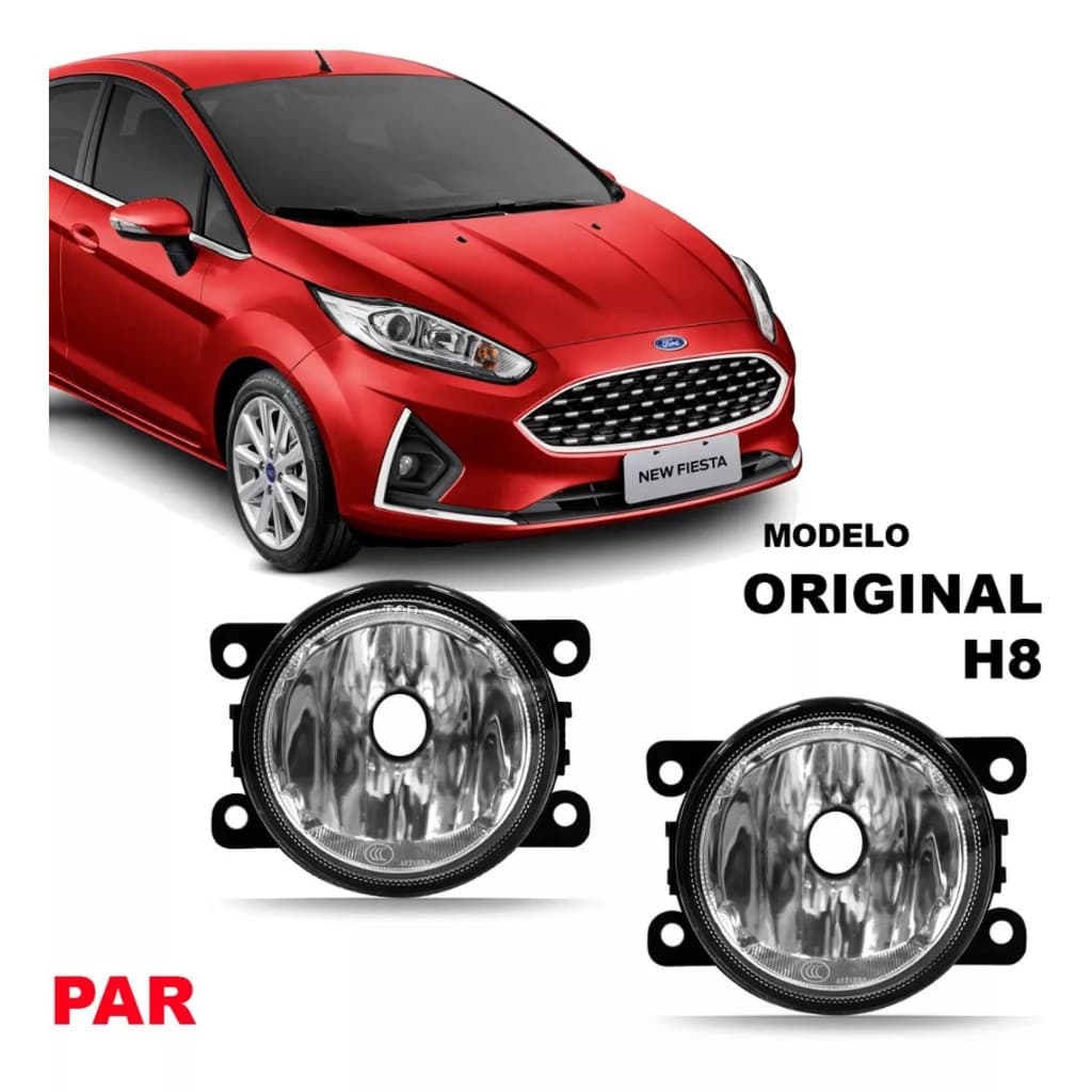 Par De Farol De Neblina Ford New Fiesta Titanium Hatch 2017