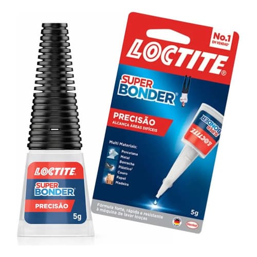 Cola Líquida Loctite Superbond Couro Madeira Metal 5g Água