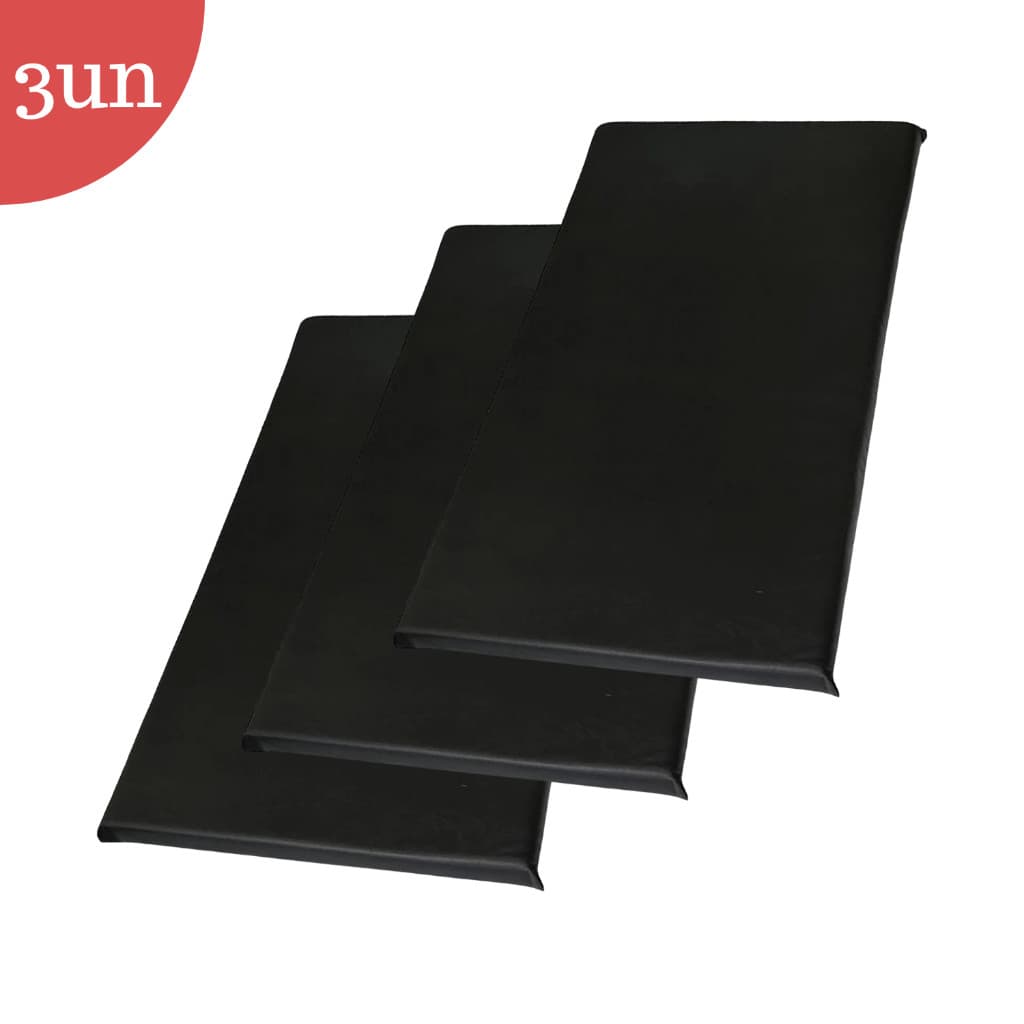 Colchonete Academia 90x40x3cm Espuma D26 Super Macio para Alongamentos, Treinos e Pilates