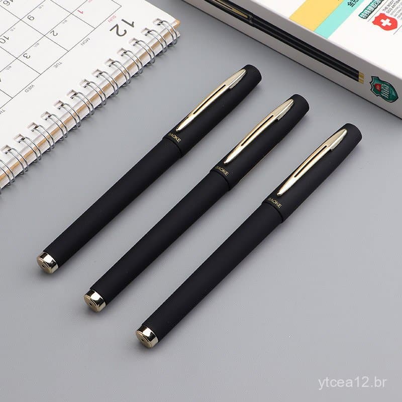 [Shenzhen Baoke Pen] Caneta de Assinatura à Base de Água Baoke PC1848A 1.0, Caneta Publicitária de Grande Capacidade com