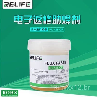 RELIFE Fluxo de Solda Sem Enxágue para Reparação de Celulares, Sem Chumbo, Sem Halogênio, Óleo de Solda de Resina, Pasta