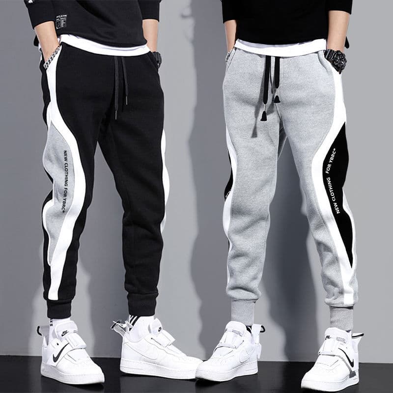 Calças masculinas soltas esportes Harem calças estudante na moda primavera outono inverno masculino All-Match calças cas