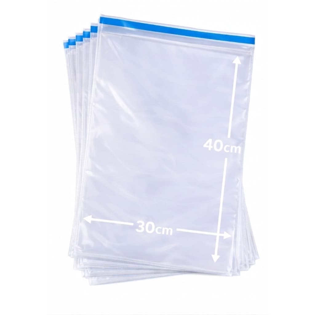 Saquinho PP Transparente com Lacre Adesivo – Ideal para Roupas, Bijuterias