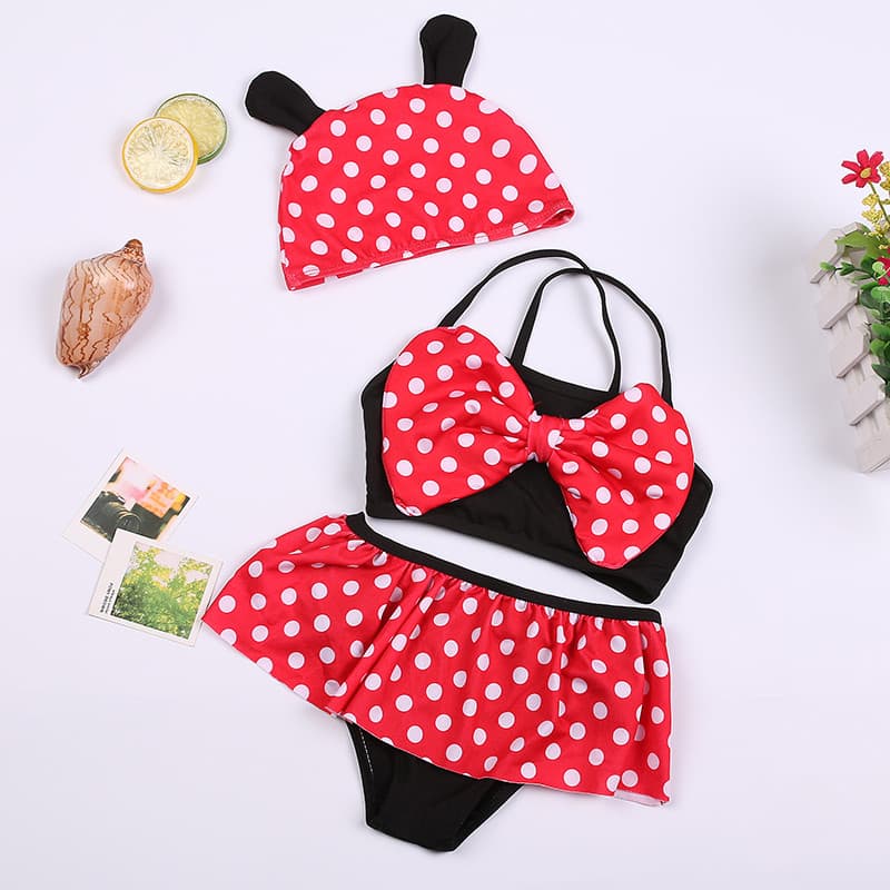 Maiô infantil crianças bebê maiô crianças meninas bonito princesa dividir terno com capuz fabricante de maiô