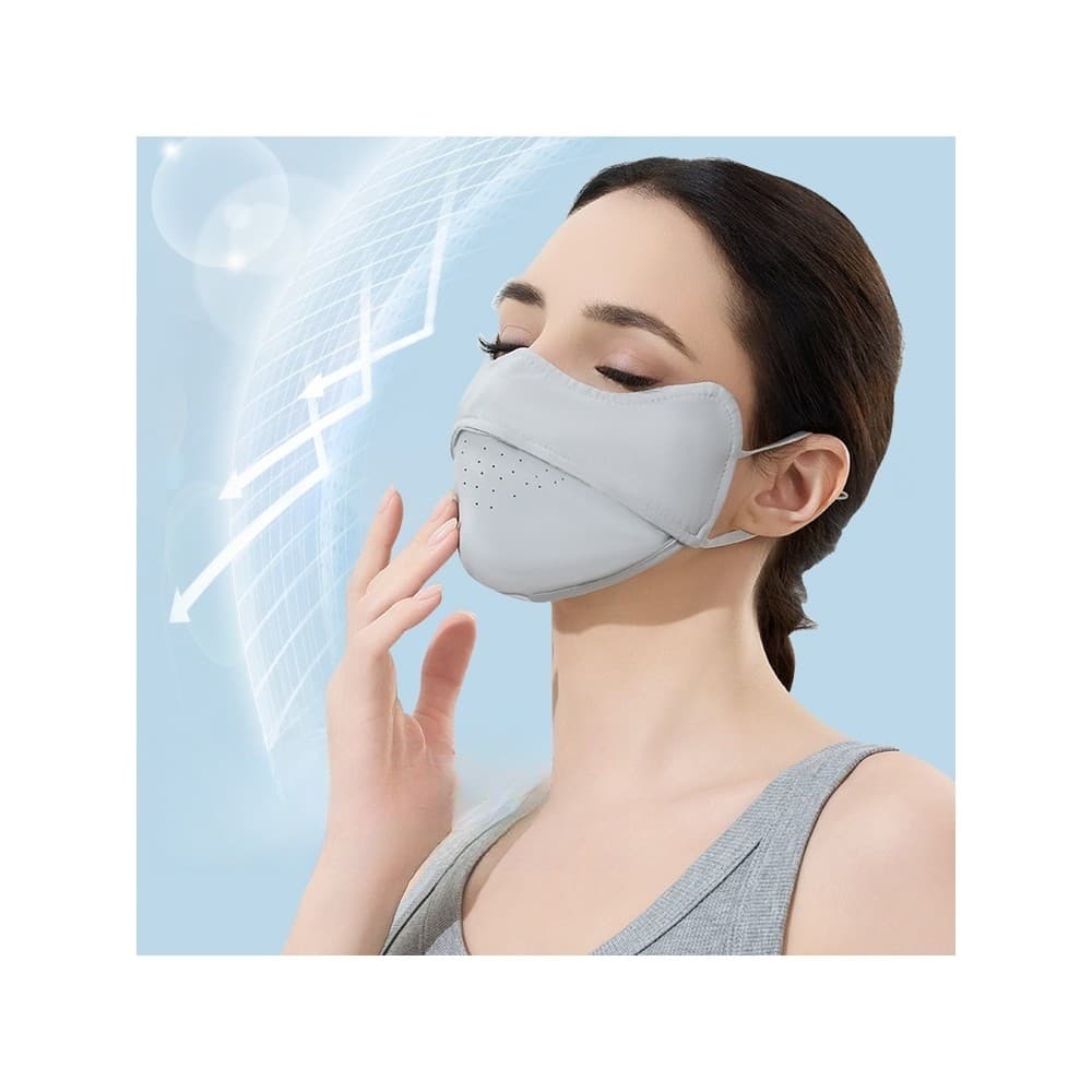 Máscara protetora solar masculina feminina Anti-ultravioleta máscara facial feminina proteção para os olhos máscara de c