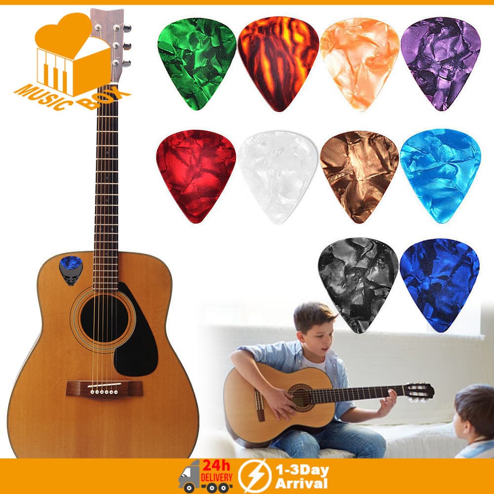 Palheta De Guitarra Musical Celulóide Elétrica Suave Palhetas Acessório Acústica 0.46/0.71/0.96mm