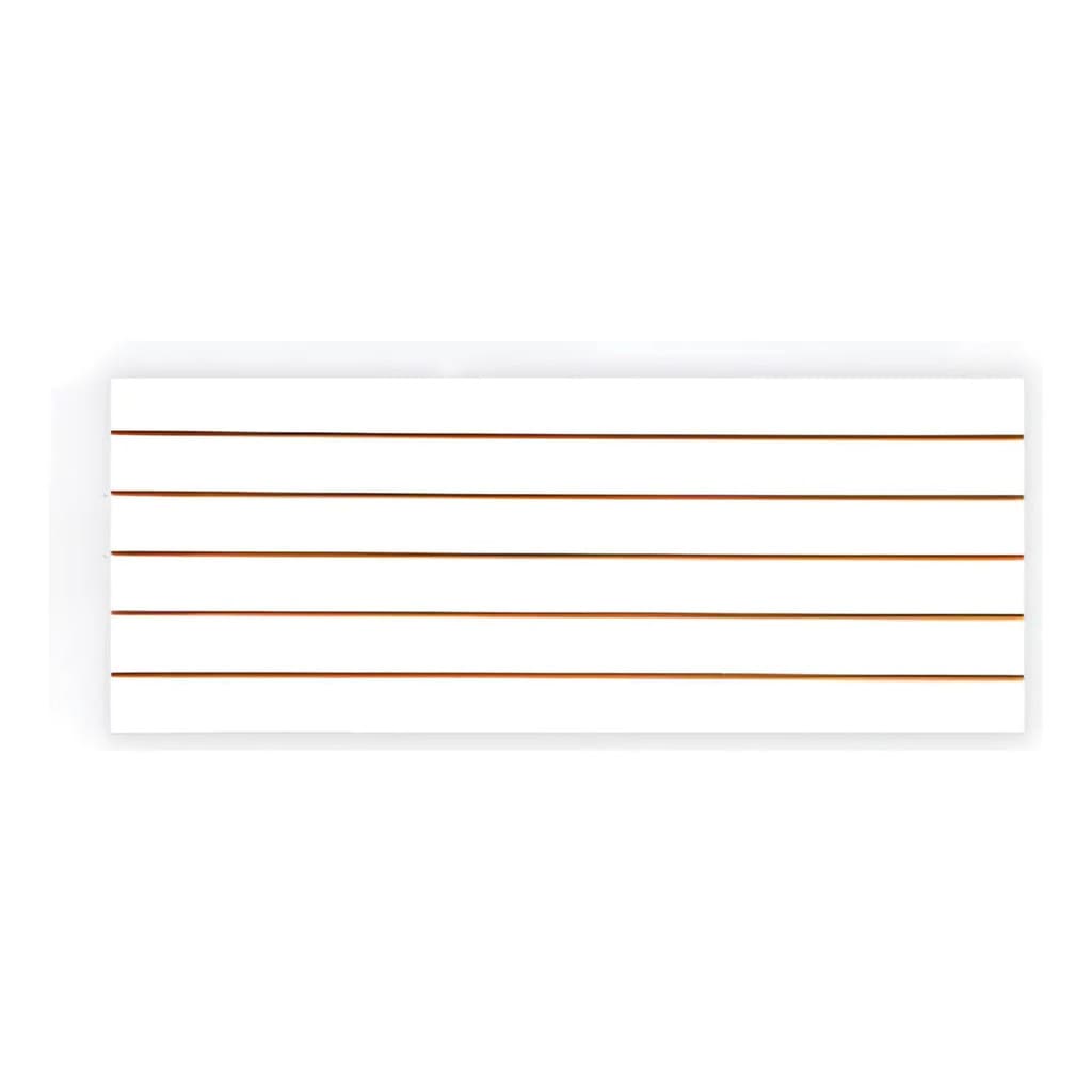 Painel Canaletado Branco Mdf 1,22x0,61 Fabriloja Pc04m 6 Ranhuras