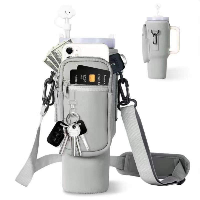Porta Copo ou garrafa, Alça Ajustável E Bolso Em Neoprene Uso Diagonal Para O Ombro Portátil De 1,2l