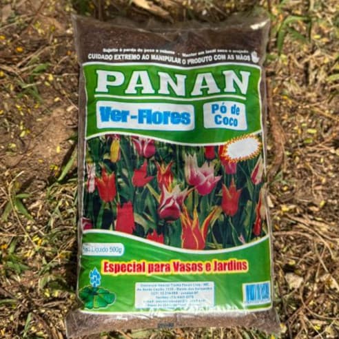 Pó de Coco para Plantas - 500g Substrato Natural para Vasos e Jardins - PANAN