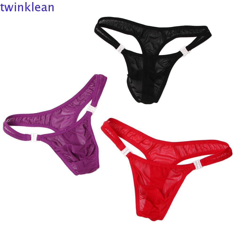 TWINKLEAN Cuecas Masculinas Tanga Respirável Fio Dental