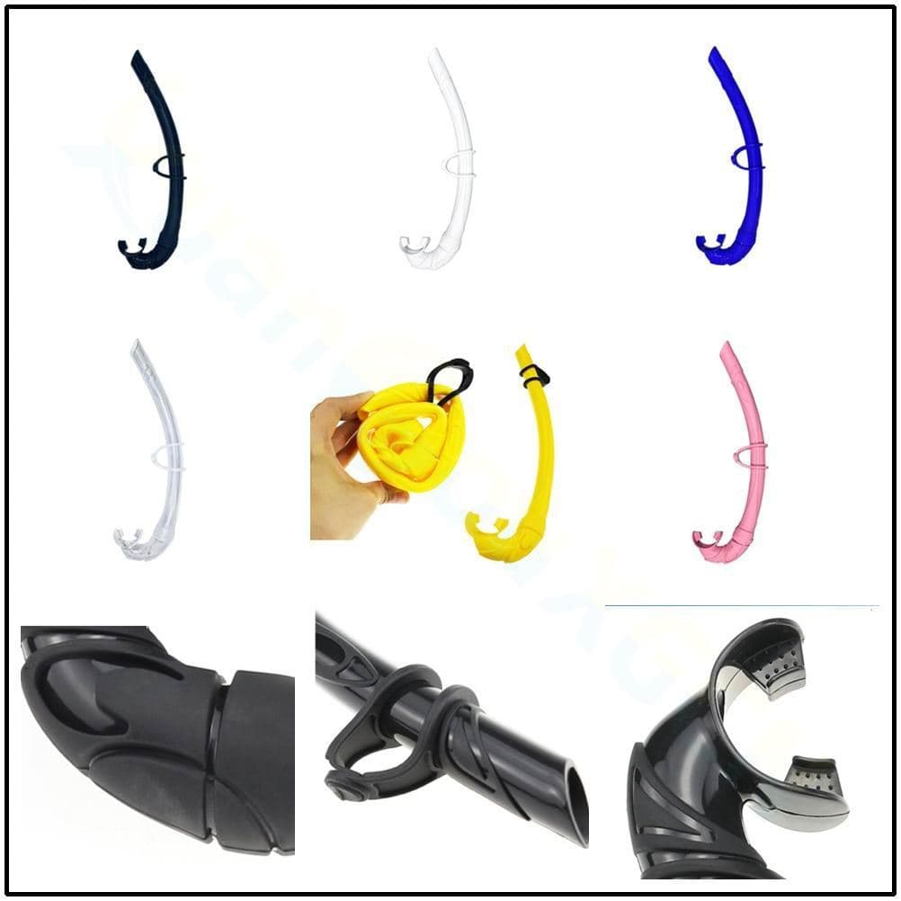 Snorkel de mergulho de Silicone rolável adulto completo molhado mergulho snorkel mergulho natação ventilação equipamento