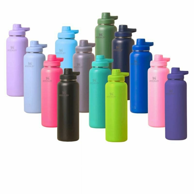Garrafa térmica  Squeeze 800 ml Logo Stan. de Aço Inox com Alça Tampa Rosquear Vacuum ,conserva bem a bebidas