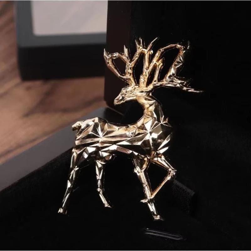 Design De Moda Animal Veado Forma Broches Para Mulheres Jóias Shinny Strass Versátil Acessórios