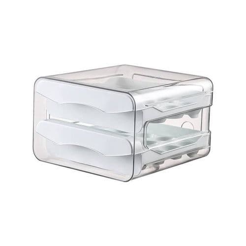 Porta Ovos Capacidade 32 Unidades Armazenamento Seguro Design Compacto Branco