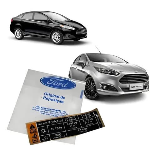 Emblema Ar Condicionado New Fiesta 2014 A 2018 D3b119a688ab