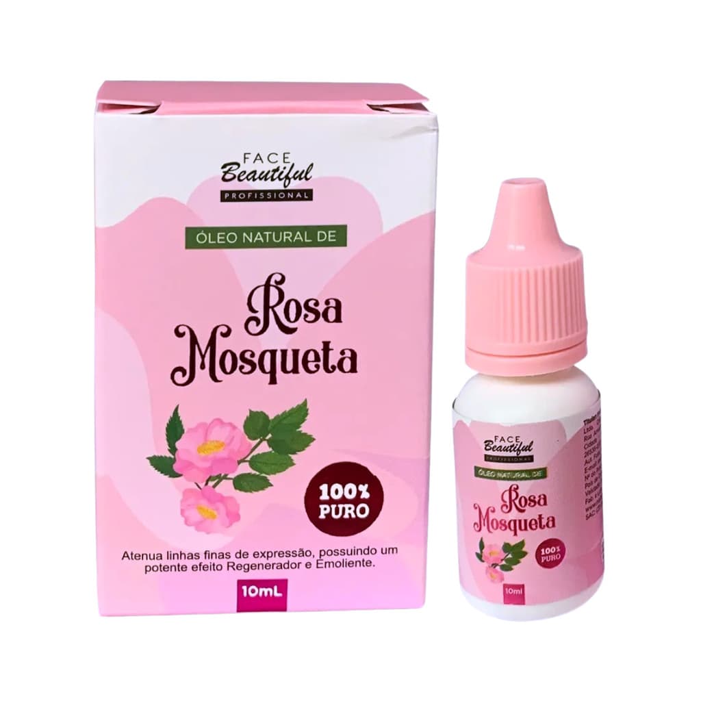 Óleo Rosa Mosqueta 10ml Hidratante Regenerador Facial Hidratação Face Beautiful